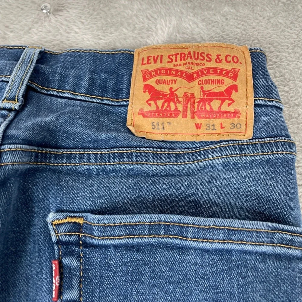 Levi's 511 Jeans Mens 30x30 Blue Slim Fit Stretch Denim Pants